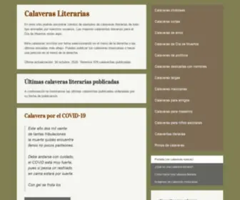 Calaveras-Literarias.com(Calaveras Literarias) Screenshot