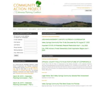 Calaverascap.com(Calaveras Planning Coalition) Screenshot