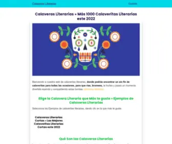 Calaverasliterarias.org(▷) Screenshot