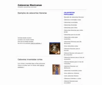 Calaverasmexicanas.com.mx(Calaveras Literarias) Screenshot