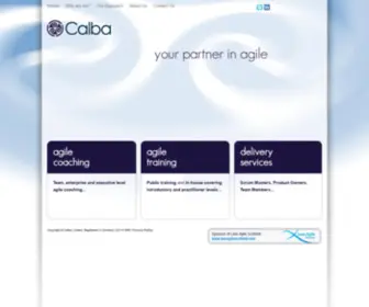 Calba.com(Agile coaching and training) Screenshot