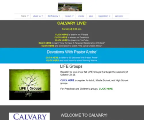 Calbap.org(Sunday Morning Schedule) Screenshot