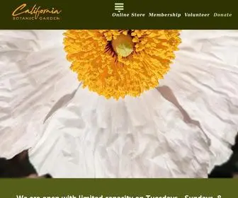 Calbg.org(California Botanic Garden) Screenshot