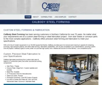 Calbodysteelforming.com(CalBody Steel Forming) Screenshot