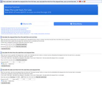Calc-Time.com(Time Calculator Site) Screenshot