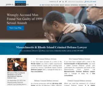 Calcagnilaw.com(Rhode Island Criminal Lawyer) Screenshot