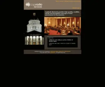Calcaponline.org(CapRadio Network) Screenshot