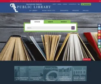 Calcasieulibrary.org(Calcasieu library) Screenshot