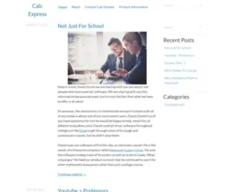 Calcexpress.com(Calc Express) Screenshot