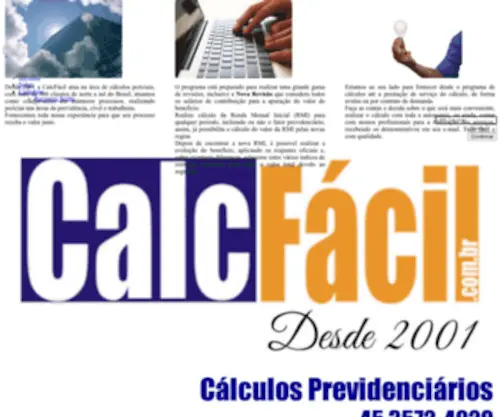 CalcFacil.com.br(Programa CalcFácil) Screenshot