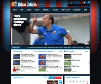 Calciocatania.it(Calcio Catania spa sito ufficiale) Screenshot