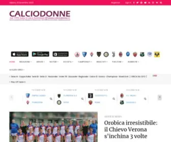 Calciodonne.it(Calcio femminile) Screenshot