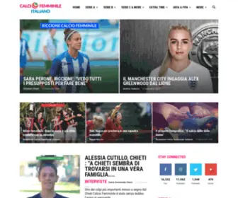Calciofemminileitaliano.it(Tutto sul calcio delle donne in Italia) Screenshot