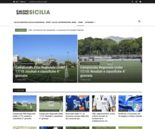Calciogiovanilesicilia.com(Calcio Giovanile Sicilia) Screenshot