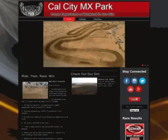 Calcitymx.com(Cal City MX Park) Screenshot