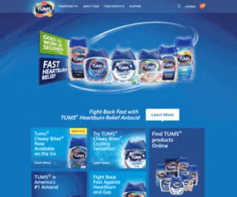 Calciuminfo.com(Antacids for Heartburn Relief) Screenshot