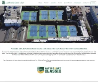 Calclubtennis.com(California Tennis Club) Screenshot