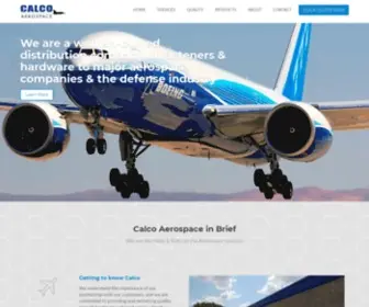 Calcoaero.com(Index Calco Aerospace) Screenshot