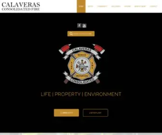 Calcofire.org(Calaveras Consolidated Fire Protection District) Screenshot
