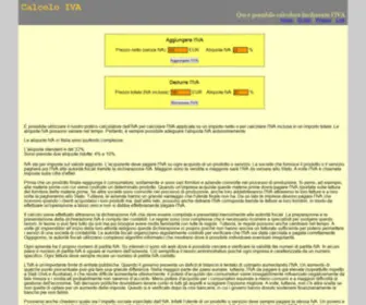 Calcola-Iva.it(Calcolo iva online) Screenshot