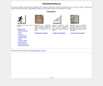 Calcolareonline.eu(Calcolareonline) Screenshot
