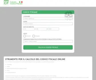 Calcolo-Codice-Fiscale.com(Calcolo Codice Fiscale) Screenshot