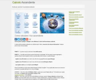 Calcoloascendente.it(Guida al calcolo dell'ascendente zodiacale) Screenshot