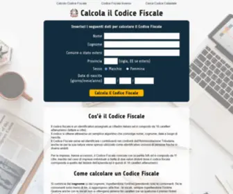 Calcolocf.com(Calcolo del Codice Fiscale) Screenshot