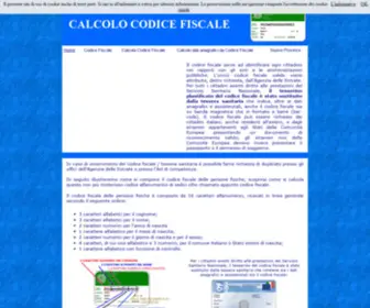 Calcolocodicefiscale.net(Calcolo codice fiscale) Screenshot