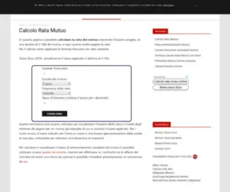 Calcoloratamutuo.com(Calcolo Rata Mutuo) Screenshot