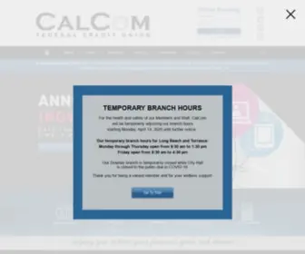 Calcomcu.org(CalCom Federal Credit Union) Screenshot