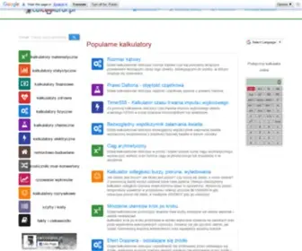 Calcoolator.pl(Kalkulatory online) Screenshot