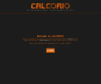 Calcorio.com(The recipe calculator for Factorio) Screenshot