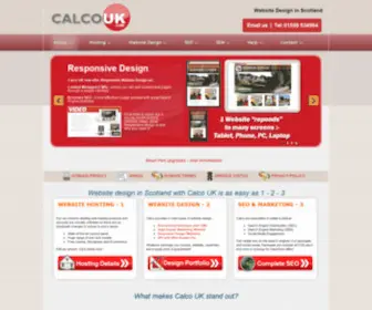 Calcouk.com(Website design in Scotland) Screenshot