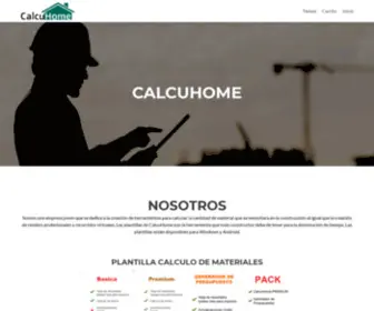 Calcuhome.com(Herramienta para cuantificar materiales de construcción) Screenshot