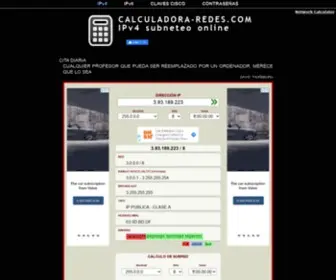 Calculadora-Redes.com(Calculadora IP) Screenshot