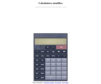 Calculadoracientifica.com(Científica) Screenshot