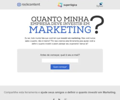 Calculadorademarketing.com.br(Calculadora de marketing) Screenshot