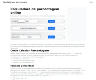 Calculadoradeporcentagem.com(Calculadora de porcentagem) Screenshot
