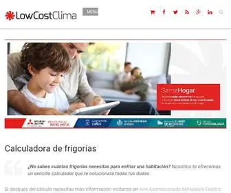 Calculadorafrigorias.com(Calculadora de frigorías) Screenshot