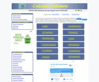 Calcularelvolumen.com(Calcular El Volumen) Screenshot
