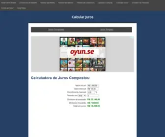 Calcularjuros.com.br(Calculadora de Juros Compostos) Screenshot