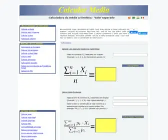 Calcularmedia.com(Calcular Media) Screenshot