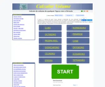 Calcularvolume.com(Calcular volume) Screenshot