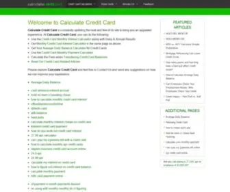 Calculatecreditcard.com(Money Related Calculators) Screenshot
