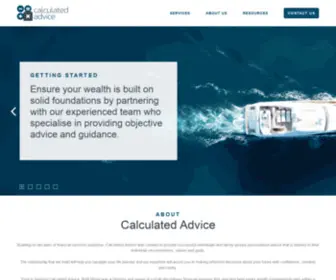 Calculatedadvice.com.au(Calculated Advice) Screenshot