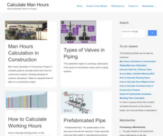 Calculatemanhours.com(Bookstore) Screenshot