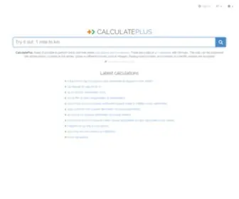 Calculate.plus(Basic and free online calculations and conversions) Screenshot