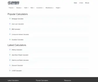 Calculatestuff.com(Online Calculators) Screenshot