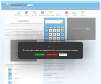 Calculateur.com(Calculatrice en ligne gratuite avec l'ensemble des fonctions de base) Screenshot